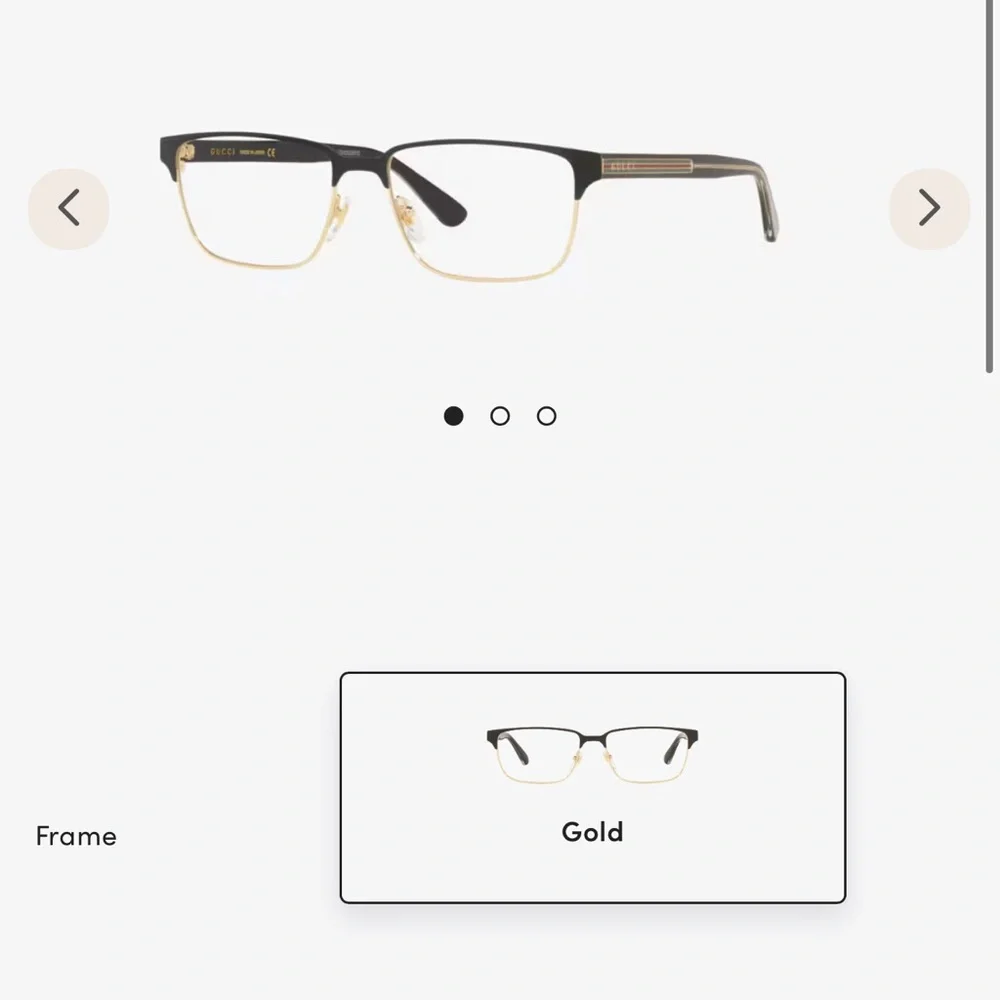 Gucci GG0383O Black/Gold/Green/Red Rectangle Eyeglasses Frames 58-17-145 Men’s